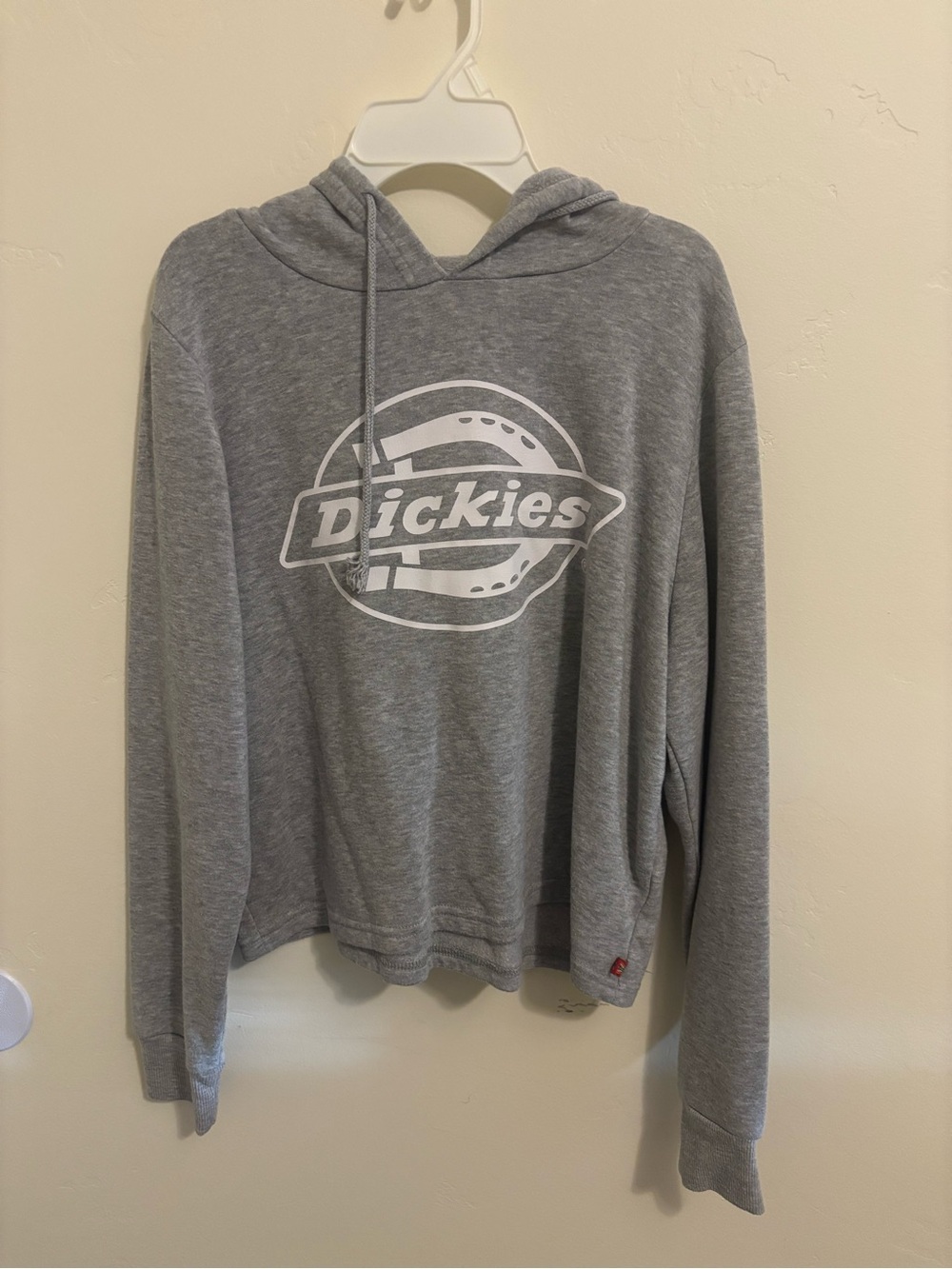 Dickies Gray Crewneck Hooded Sweatshirt with Logo